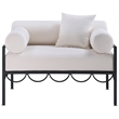 Meridian Furniture Portofino Cream Water Resisting Fabric Patio Chair
