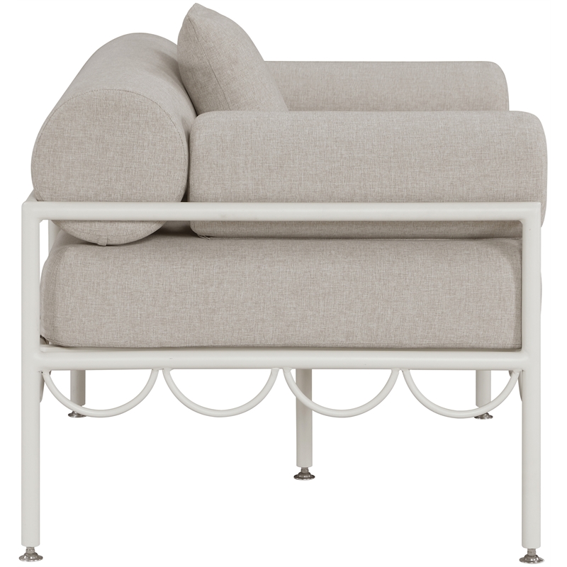 Meridian Furniture Portofino Beige Water Resisting Fabric Patio Chair