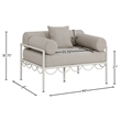 Meridian Furniture Portofino Beige Water Resisting Fabric Patio Chair
