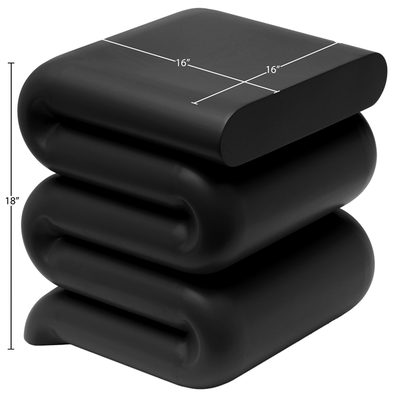 Meridian Furniture Roland Black Iron End Table