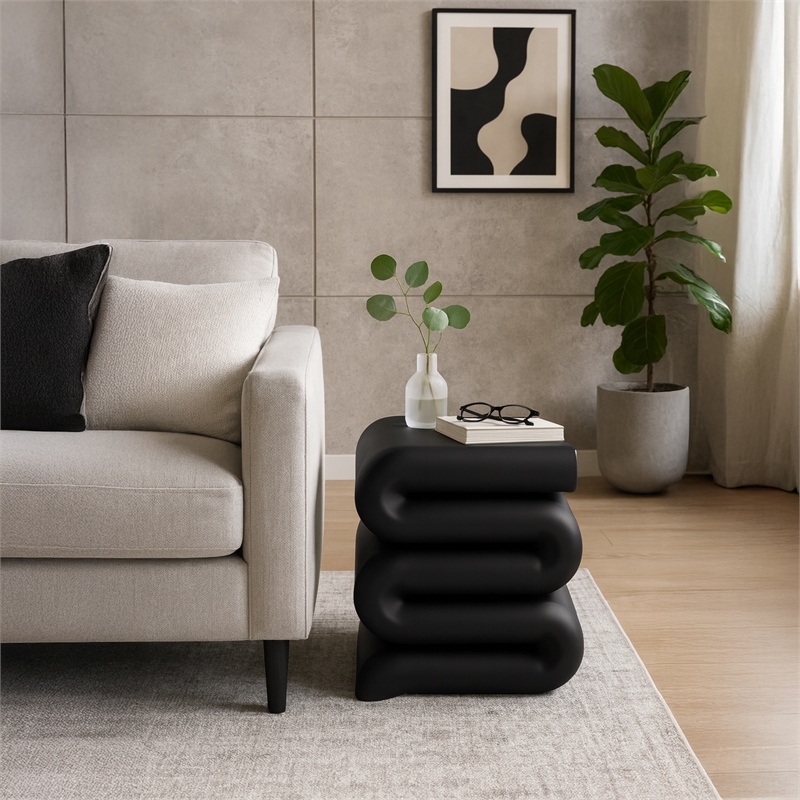 Meridian Furniture Roland Black Iron End Table