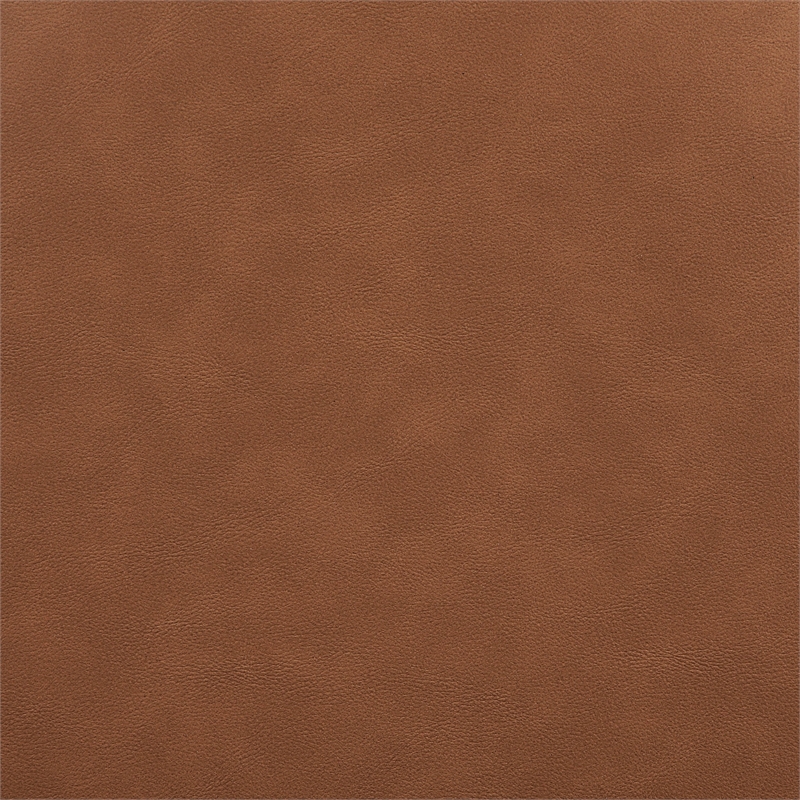 Meridian Furniture Riccio Cognac Vegan Leather Upholstered Stool