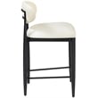 Meridian Furniture Riccio Cream Vegan Leather Upholstered Stool