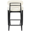 Meridian Furniture Riccio Cream Vegan Leather Upholstered Stool