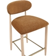 Meridian Furniture Riccio Cognac Fabric Upholstered Stool