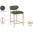 Meridian Furniture Riccio Olive Fabric Upholstered Stool
