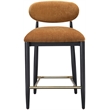 Meridian Furniture Riccio Cognac Fabric Upholstered Stool