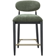 Meridian Furniture Riccio Olive Fabric Upholstered Stool