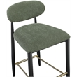Meridian Furniture Riccio Olive Fabric Upholstered Stool
