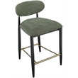 Meridian Furniture Riccio Olive Fabric Upholstered Stool