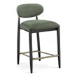 Meridian Furniture Riccio Olive Fabric Upholstered Stool