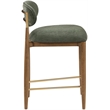 Meridian Furniture Riccio Olive Fabric Upholstered Stool