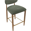 Meridian Furniture Riccio Olive Fabric Upholstered Stool