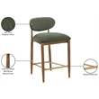 Meridian Furniture Riccio Olive Fabric Upholstered Stool