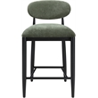 Meridian Furniture Riccio Olive Fabric Upholstered Stool
