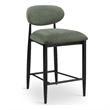 Meridian Furniture Riccio Olive Fabric Upholstered Stool