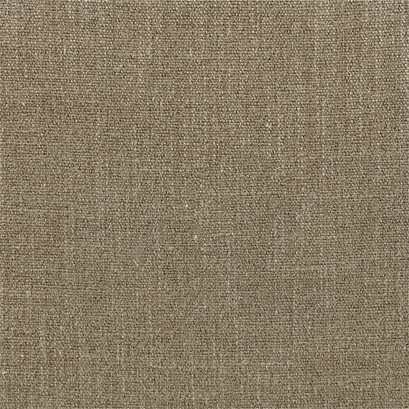 Meridian Furniture Larea Brown Linen Textured Fabric Upholstered Ottoman