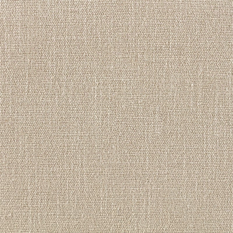Meridian Furniture Larea Beige Linen Textured Fabric Upholstered Ottoman