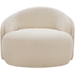 Meridian Furniture Caspian Beige Chenille Fabric Upholstered Chair