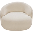 Meridian Furniture Caspian Beige Chenille Fabric Upholstered Chair
