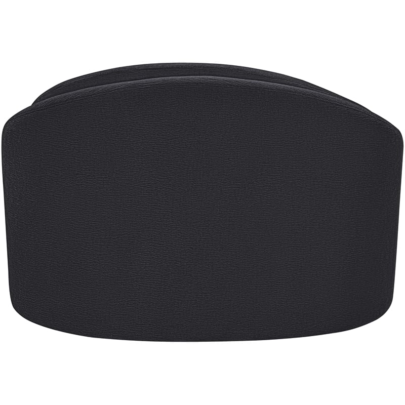 Meridian Furniture Caspian Black Chenille Fabric Upholstered Chair