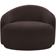 Meridian Furniture Caspian Brown Chenille Fabric Upholstered Chair