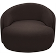Meridian Furniture Caspian Brown Chenille Fabric Upholstered Chair