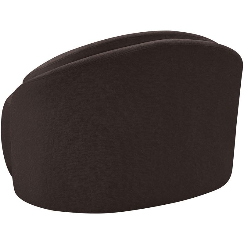 Meridian Furniture Caspian Brown Chenille Fabric Upholstered Chair