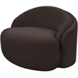 Meridian Furniture Caspian Brown Chenille Fabric Upholstered Chair