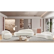 Meridian Furniture Caspian Cream Chenille Fabric Upholstered Chair