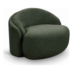 Meridian Furniture Caspian Green Chenille Fabric Upholstered Chair