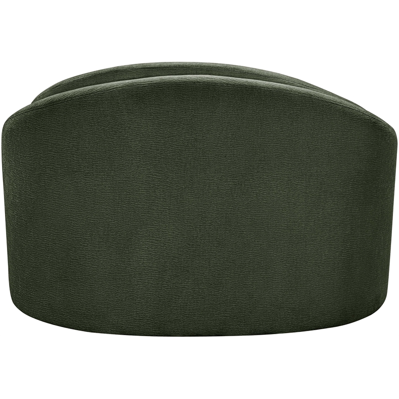 Meridian Furniture Caspian Green Chenille Fabric Upholstered Chair