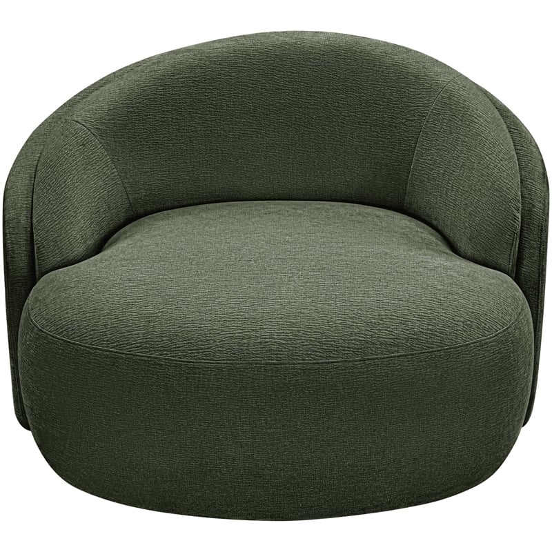 Meridian Furniture Caspian Green Chenille Fabric Upholstered Chair