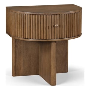 Meridian Furniture Cortland Brown Acacia Veneer And Solid Wood Night Stand