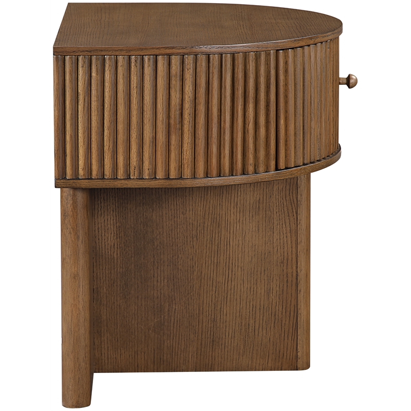 Meridian Furniture Cortland Brown Acacia Veneer And Solid Wood Night Stand