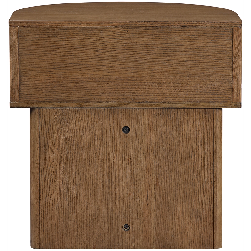 Meridian Furniture Cortland Brown Acacia Veneer And Solid Wood Night Stand