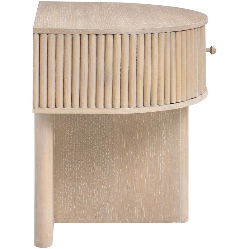 Meridian Furniture Cortland Natural Acacia Veneer And Solid Wood Night Stand