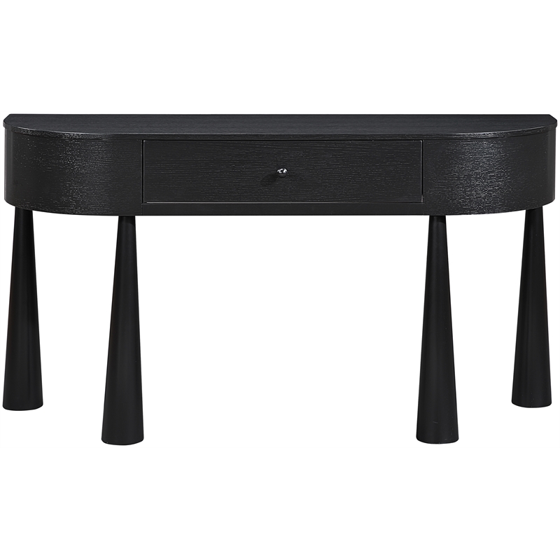 Meridian Furniture Oasis Black Acacia Veneer And Solid Wood Console Table
