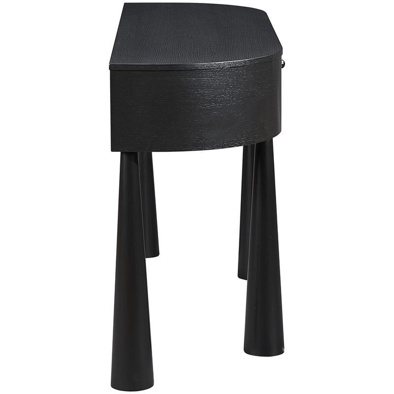 Meridian Furniture Oasis Black Acacia Veneer And Solid Wood Console Table