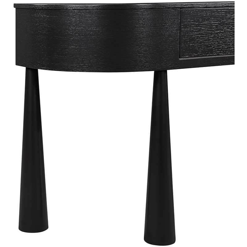 Meridian Furniture Oasis Black Acacia Veneer And Solid Wood Console Table