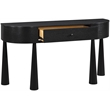 Meridian Furniture Oasis Black Acacia Veneer And Solid Wood Console Table