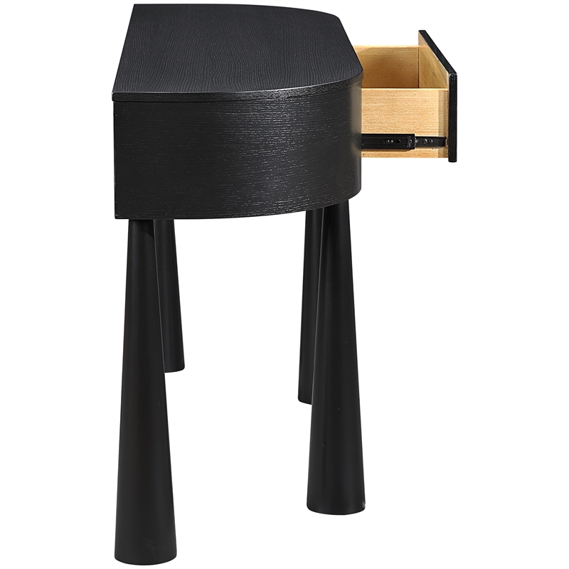 Meridian Furniture Oasis Black Acacia Veneer And Solid Wood Console Table