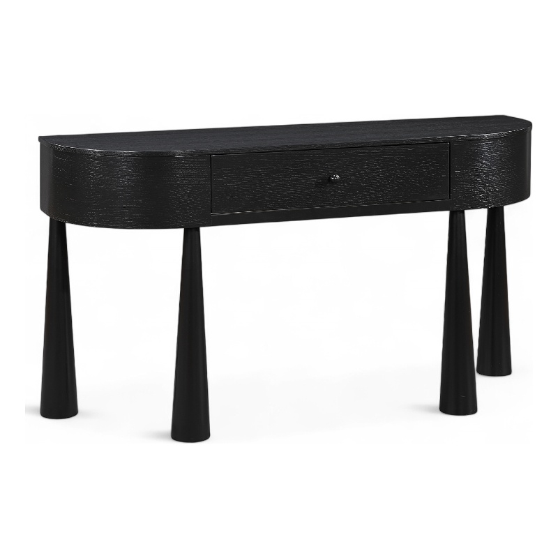 Meridian Furniture Oasis Black Acacia Veneer And Solid Wood Console Table