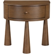 Meridian Furniture Oasis Brown Acacia Veneer And Solid Wood Night Stand