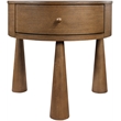 Meridian Furniture Oasis Brown Acacia Veneer And Solid Wood Night Stand