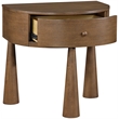 Meridian Furniture Oasis Brown Acacia Veneer And Solid Wood Night Stand