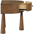 Meridian Furniture Oasis Brown Acacia Veneer And Solid Wood Night Stand