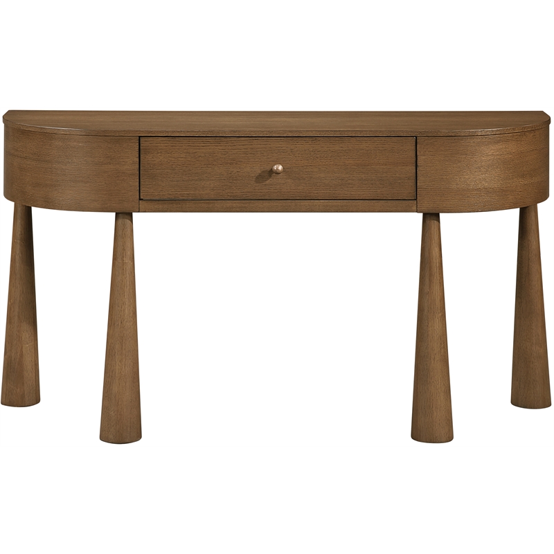 Meridian Furniture Oasis Brown Acacia Veneer And Solid Wood Console Table