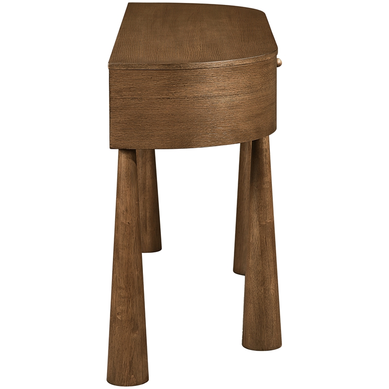 Meridian Furniture Oasis Brown Acacia Veneer And Solid Wood Console Table
