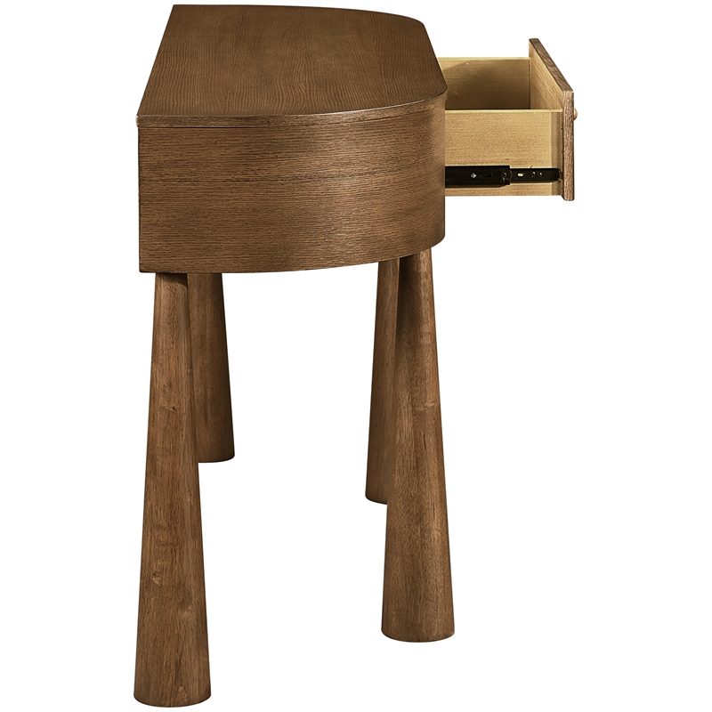 Meridian Furniture Oasis Brown Acacia Veneer And Solid Wood Console Table